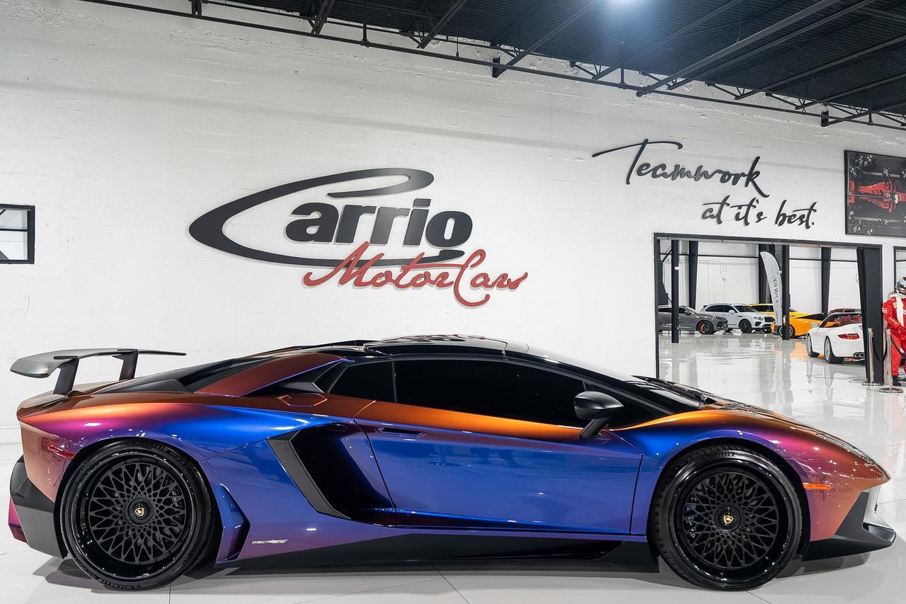 2017 Lamborghini Aventador SV Roadster ONE-OF-ONE! Ad Personam Blu Lial paint, Nero Ade interior, carbon galore AND MUCH MORE!! Fort Lauderdale FL