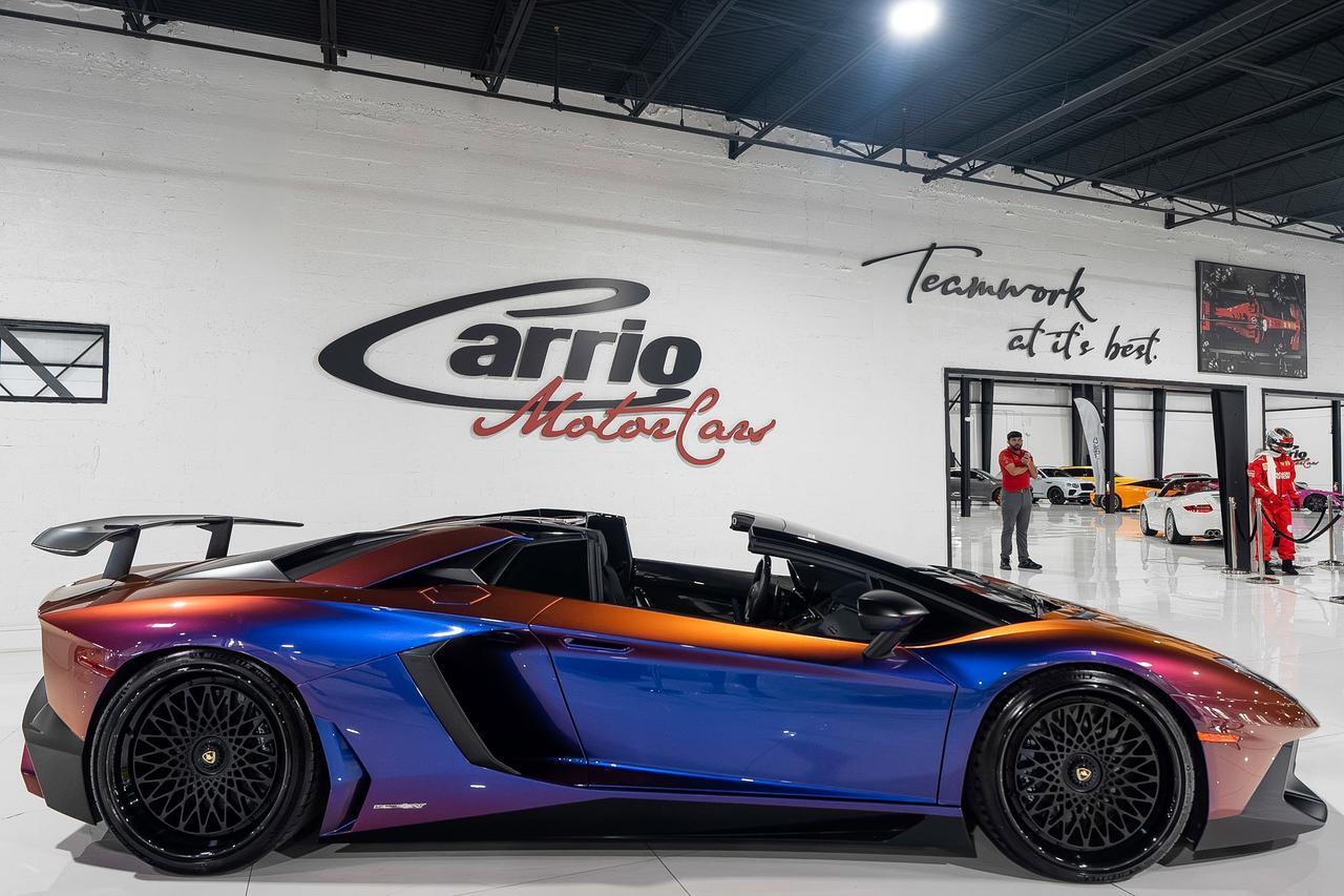 2017 Lamborghini Aventador SV Roadster ONE-OF-ONE! Ad Personam Blu Lial paint, Nero Ade interior, carbon galore AND MUCH MORE!! Fort Lauderdale FL