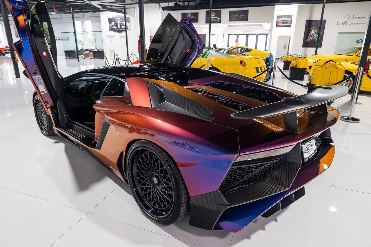 2017 Lamborghini Aventador SV Roadster ONE-OF-ONE! Ad Personam Blu Lial paint, Nero Ade interior, carbon galore AND MUCH MORE!! Fort Lauderdale FL