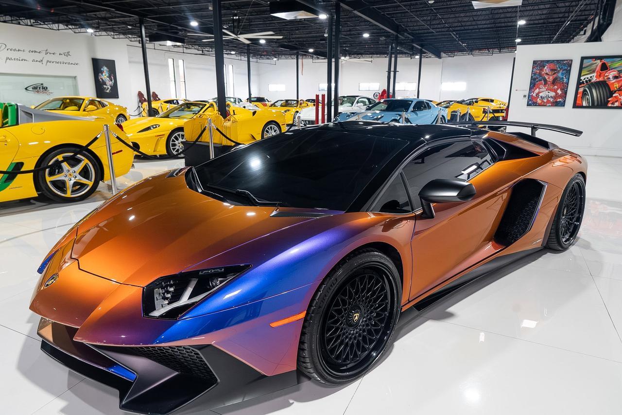 2017 Lamborghini Aventador SV Roadster ONE-OF-ONE! Ad Personam Blu Lial paint, Nero Ade interior, carbon galore AND MUCH MORE!! Fort Lauderdale FL