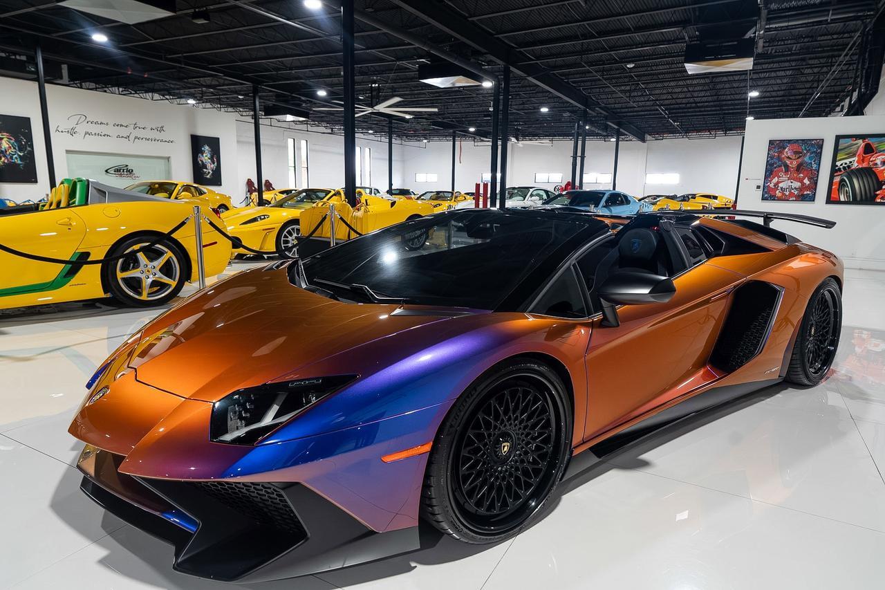 2017 Lamborghini Aventador SV Roadster ONE-OF-ONE! Ad Personam Blu Lial paint, Nero Ade interior, carbon galore AND MUCH MORE!!