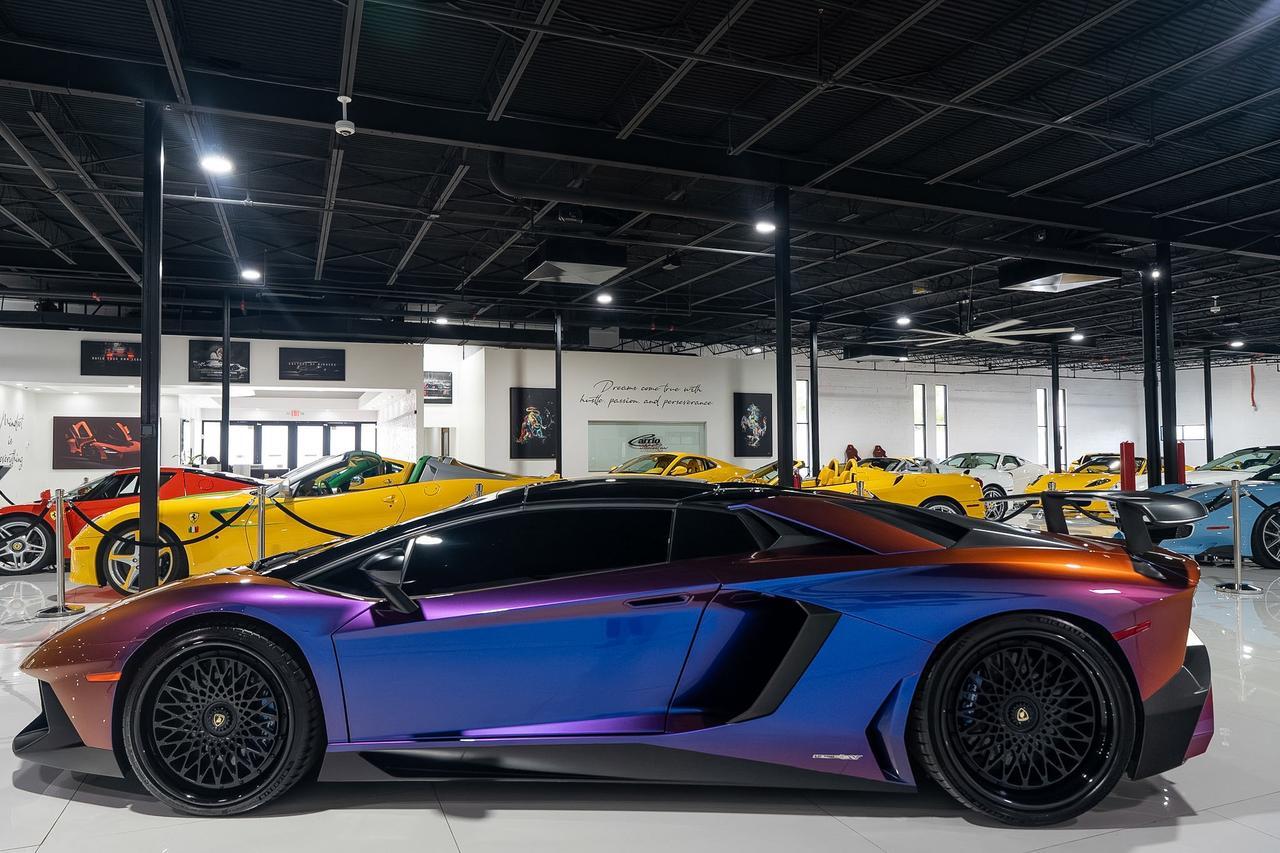 2017 Lamborghini Aventador SV Roadster ONE-OF-ONE! Ad Personam Blu Lial paint, Nero Ade interior, carbon galore AND MUCH MORE!! Fort Lauderdale FL