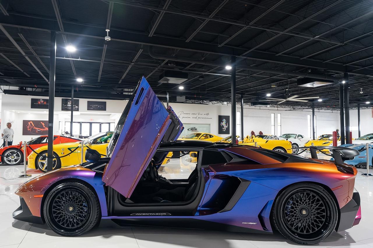 2017 Lamborghini Aventador SV Roadster ONE-OF-ONE! Ad Personam Blu Lial paint, Nero Ade interior, carbon galore AND MUCH MORE!! Fort Lauderdale FL