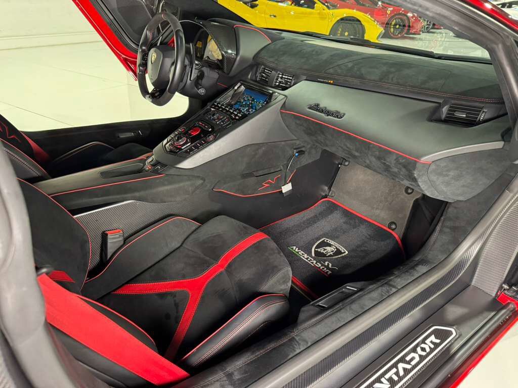 2017 Lamborghini Aventador SV Rosso Bia Glittered paint, carbon galore AND MUCH MORE!! Fort Lauderdale FL
