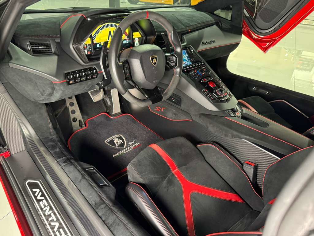 2017 Lamborghini Aventador SV Rosso Bia Glittered paint, carbon galore AND MUCH MORE!! Fort Lauderdale FL