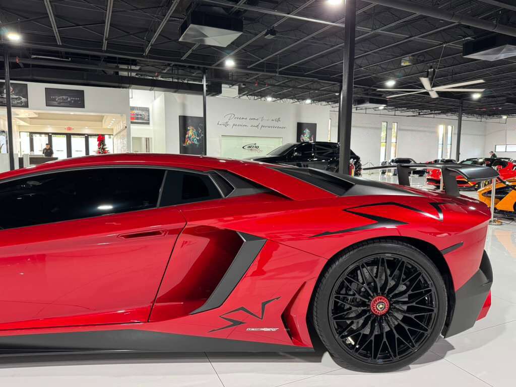 2017 Lamborghini Aventador SV Rosso Bia Glittered paint, carbon galore AND MUCH MORE!! Fort Lauderdale FL