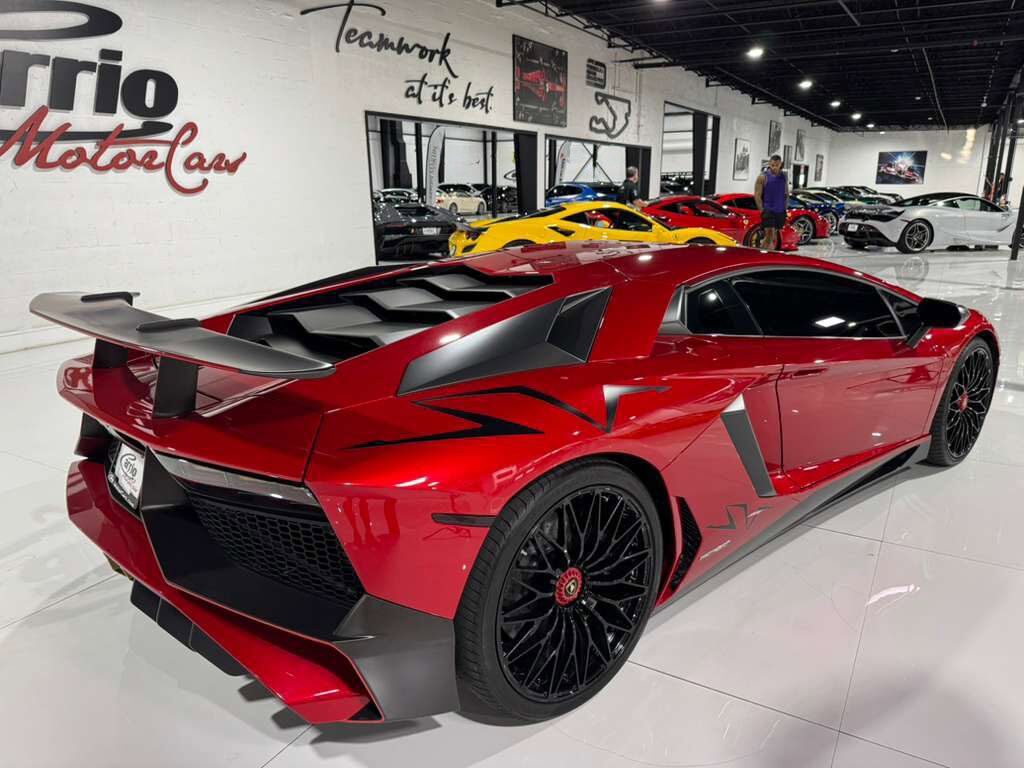 2017 Lamborghini Aventador SV Rosso Bia Glittered paint, carbon galore AND MUCH MORE!! Fort Lauderdale FL