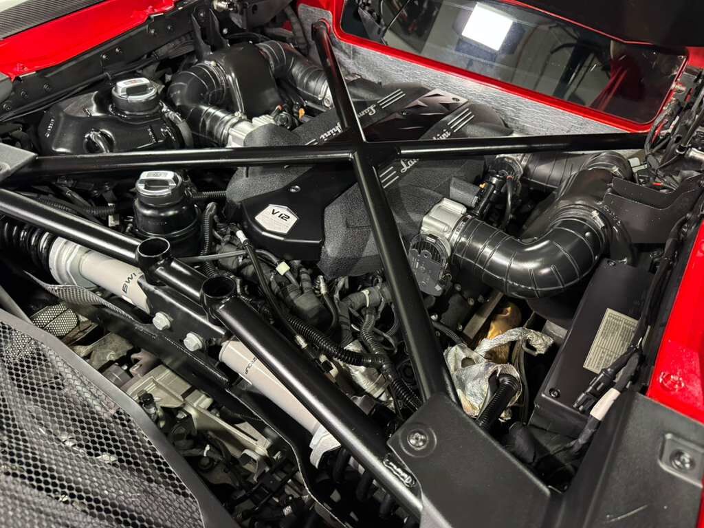 2017 Lamborghini Aventador SV Rosso Bia Glittered paint, carbon galore AND MUCH MORE!! Fort Lauderdale FL