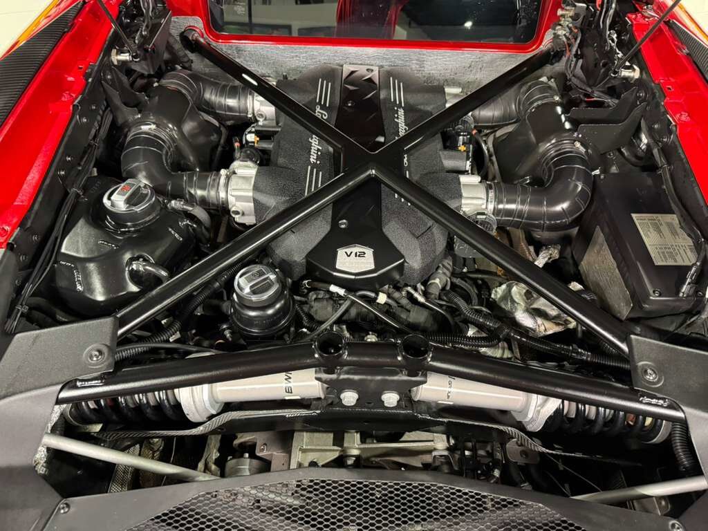 2017 Lamborghini Aventador SV Rosso Bia Glittered paint, carbon galore AND MUCH MORE!! Fort Lauderdale FL