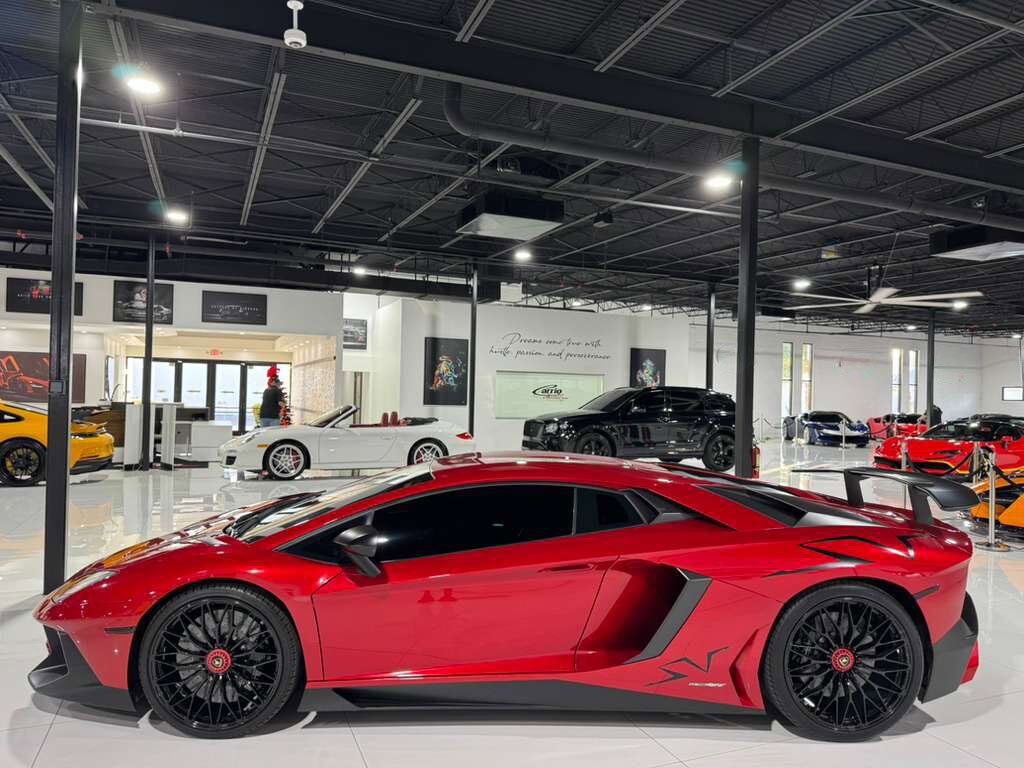 2017 Lamborghini Aventador SV Rosso Bia Glittered paint, carbon galore AND MUCH MORE!! Fort Lauderdale FL