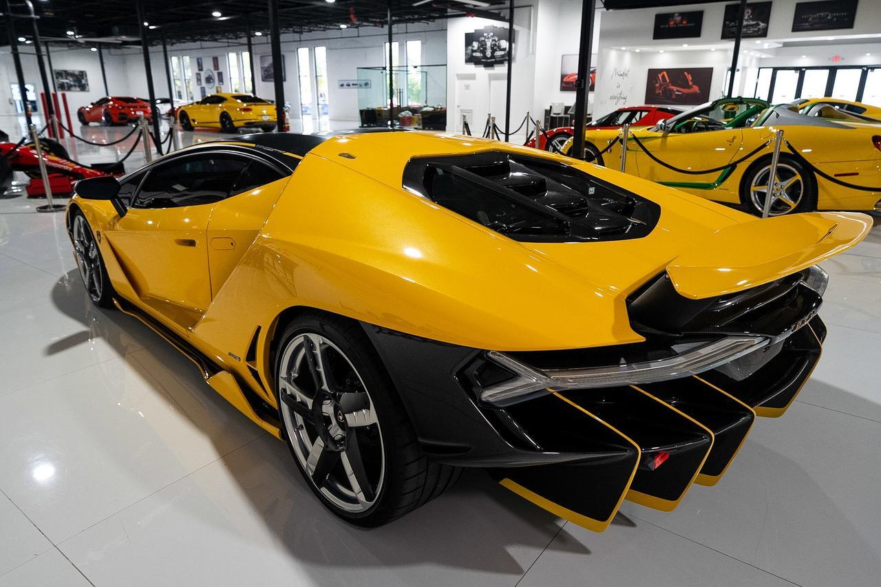 2017 Lamborghini Centenario ONE-OF-ONE! only four coupes in the U.S., Giallo Midas paint, Nero Ade/Giallo Taurus interior Fort Lauderdale FL