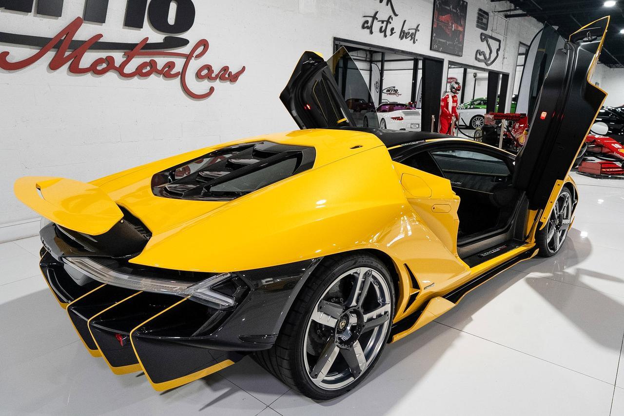 2017 Lamborghini Centenario ONE-OF-ONE! only four coupes in the U.S., Giallo Midas paint, Nero Ade/Giallo Taurus interior Fort Lauderdale FL