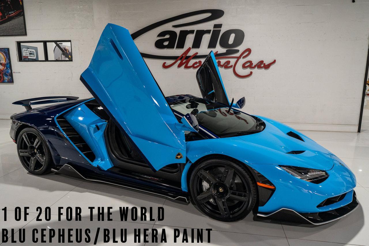 2017 Lamborghini Centenario Roadster 1of 20 FOR THE WORLD!! Blu Cepheus/Blu Hera paint