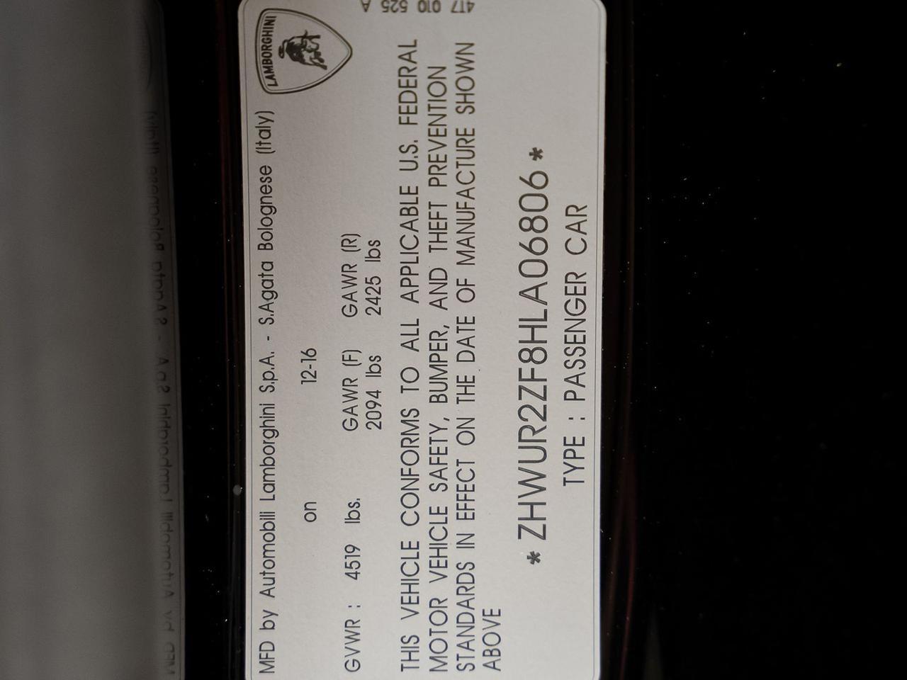 2017 Lamborghini Huracan Ft Lauderdale FL