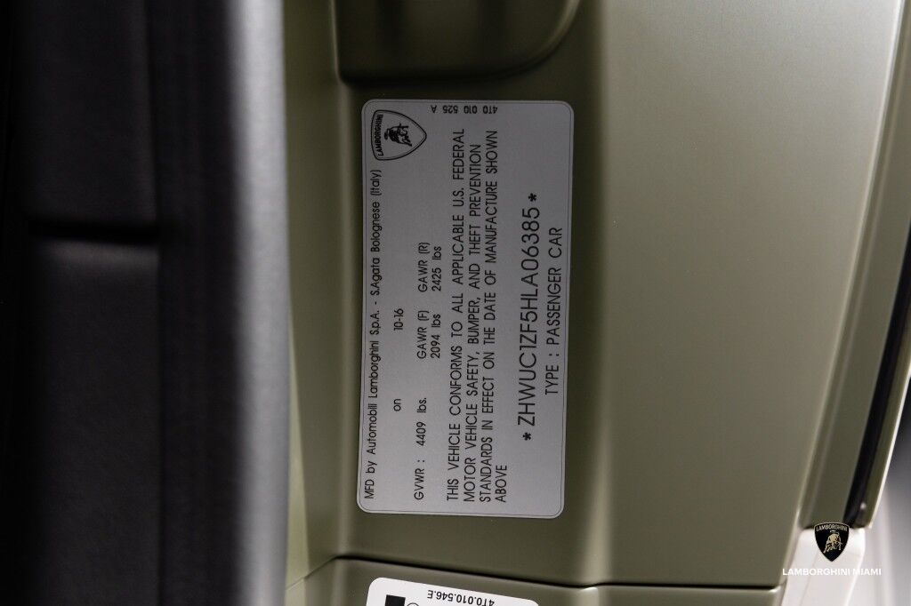 2017 Lamborghini Huracan LP 610-4 Avio North Miami Beach FL