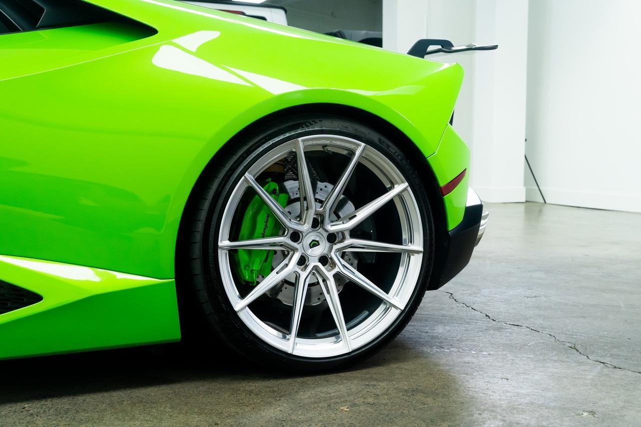 2017 Lamborghini Huracan Vossen Forged Wheels Front End PPF Novitec Springs Portland OR