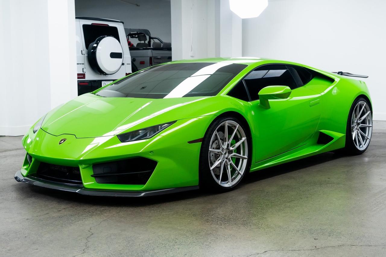 2017 Lamborghini Huracan Vossen Forged Wheels Front End PPF Novitec Springs Portland OR