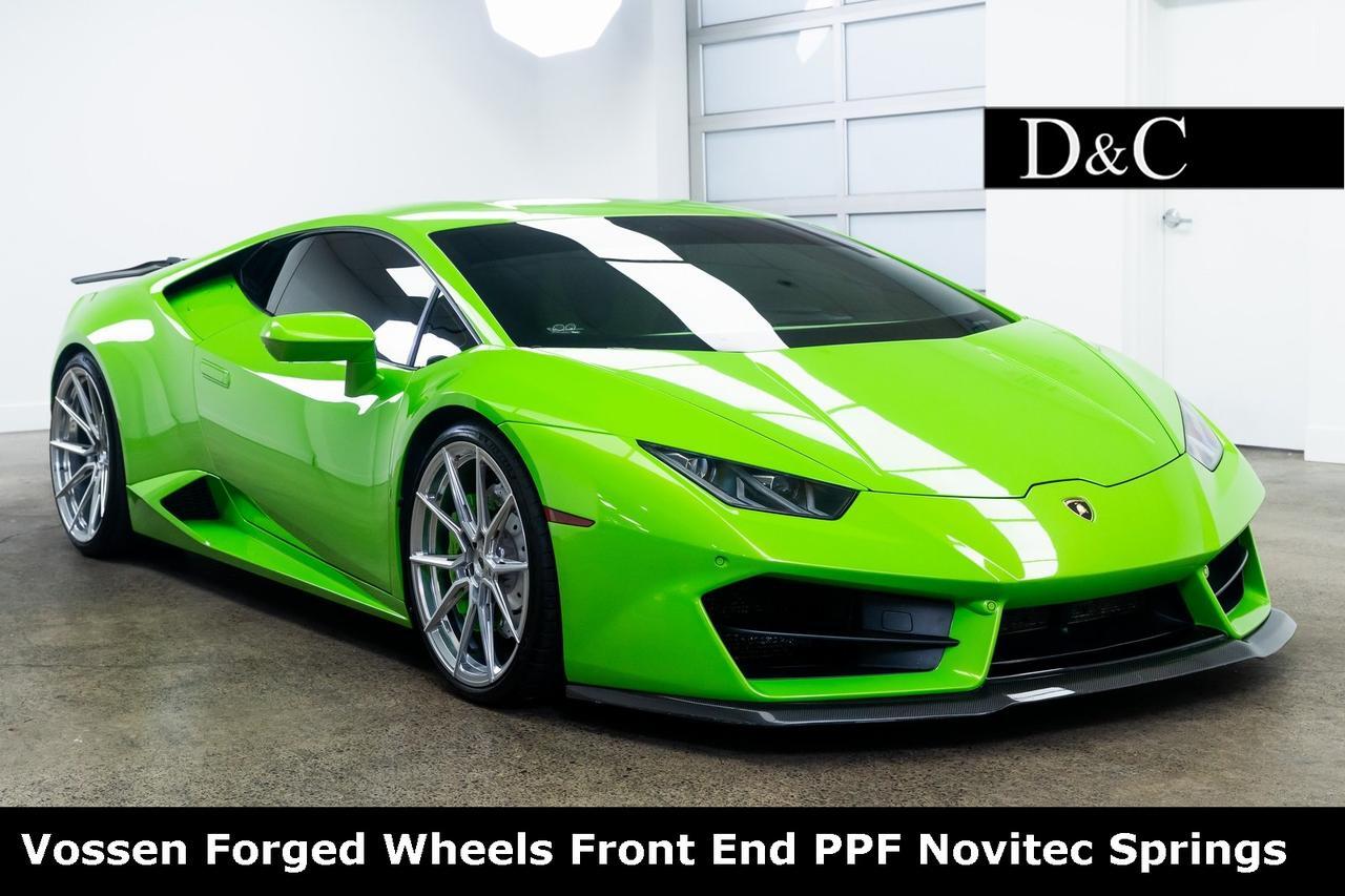 2017 Lamborghini Huracan Vossen Forged Wheels Front End PPF Novitec Springs Portland OR