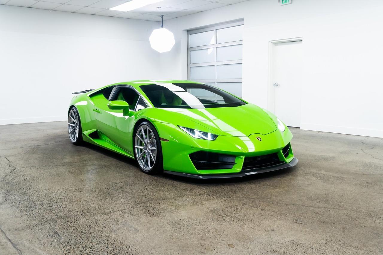 2017 Lamborghini Huracan Vossen Forged Wheels Front End PPF Novitec Springs Portland OR