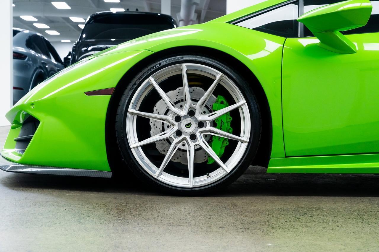 2017 Lamborghini Huracan Vossen Forged Wheels Front End PPF Novitec Springs Portland OR