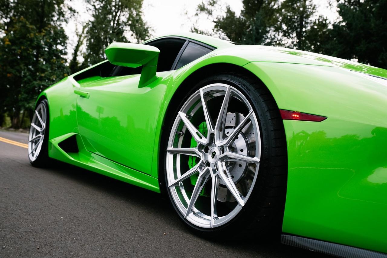 2017 Lamborghini Huracan Vossen Forged Wheels Front End PPF Novitec Springs Portland OR