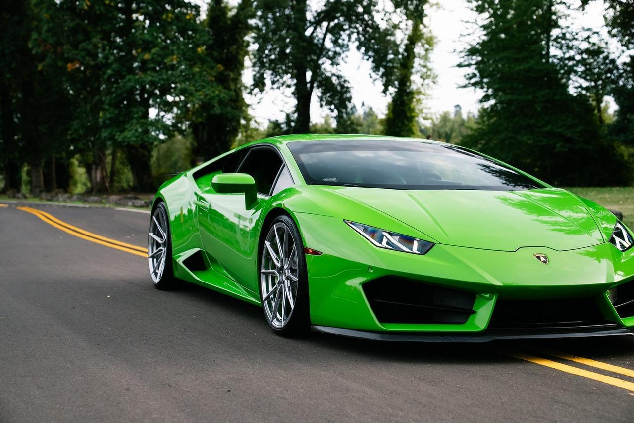 2017 Lamborghini Huracan Vossen Forged Wheels Front End PPF Novitec Springs Portland OR