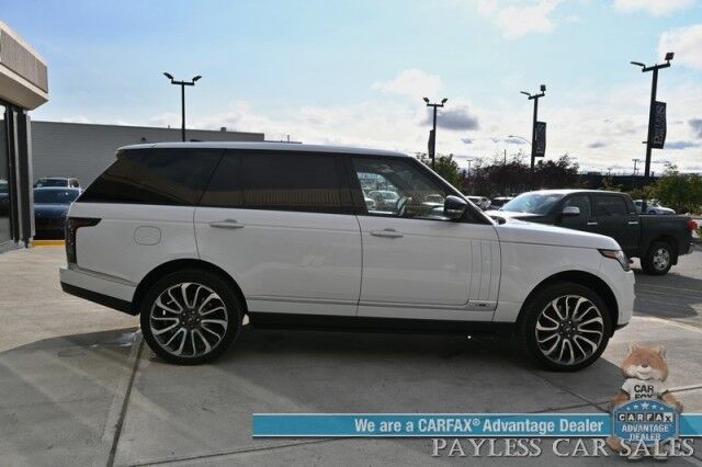 2017 Land Rover Range Rover Autobiography / 4X4 / Long Wheelbase / Heated & Cooled Leather Seats / Heated Steering / HUD / Sunroof / NAV / Adaptive Cruise / Lane Departure & Blind Spot / Bluetooth / Back Up Camera / Rear Entertainment / Tow Pkg Anchorage AK