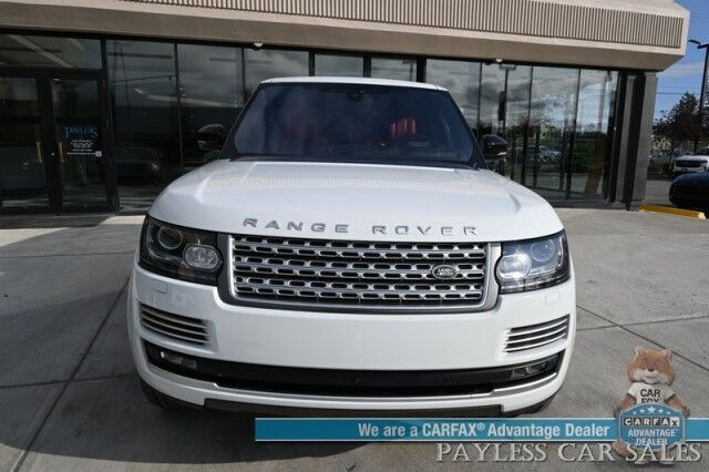 2017 Land Rover Range Rover Autobiography / 4X4 / Long Wheelbase / Heated & Cooled Leather Seats / Heated Steering / HUD / Sunroof / NAV / Adaptive Cruise / Lane Departure & Blind Spot / Bluetooth / Back Up Camera / Rear Entertainment / Tow Pkg Anchorage AK