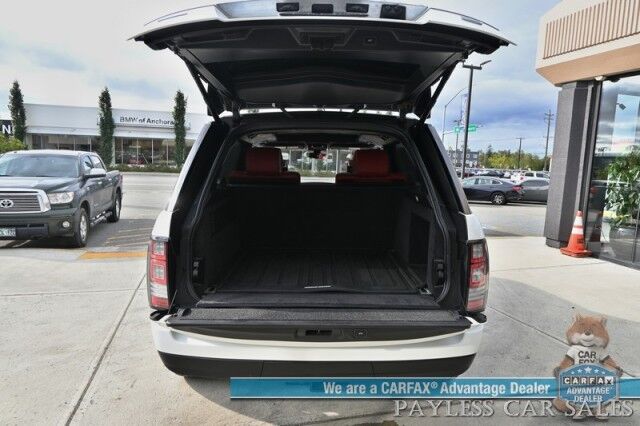 2017 Land Rover Range Rover Autobiography / 4X4 / Long Wheelbase / Heated & Cooled Leather Seats / Heated Steering / HUD / Sunroof / NAV / Adaptive Cruise / Lane Departure & Blind Spot / Bluetooth / Back Up Camera / Rear Entertainment / Tow Pkg Anchorage AK