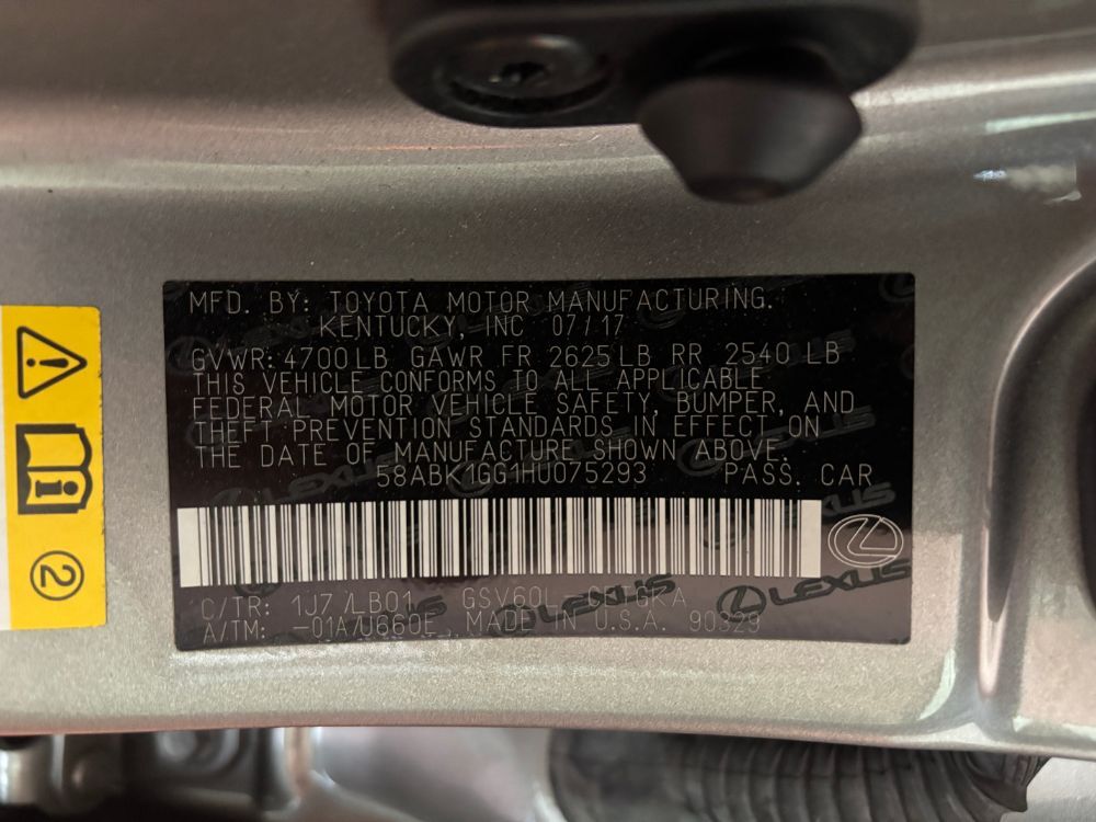 2017 Lexus ES 350 Franklin OH