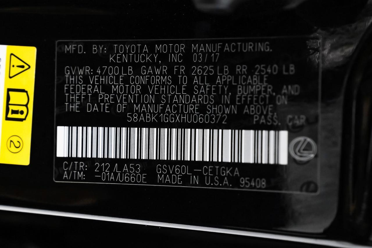 2017 Lexus ES 350 PREMIUM PKG LEXUS SAFETY SYSTEM BLIND SPOT NAVIGATION SUNROOF LE Carrollton TX