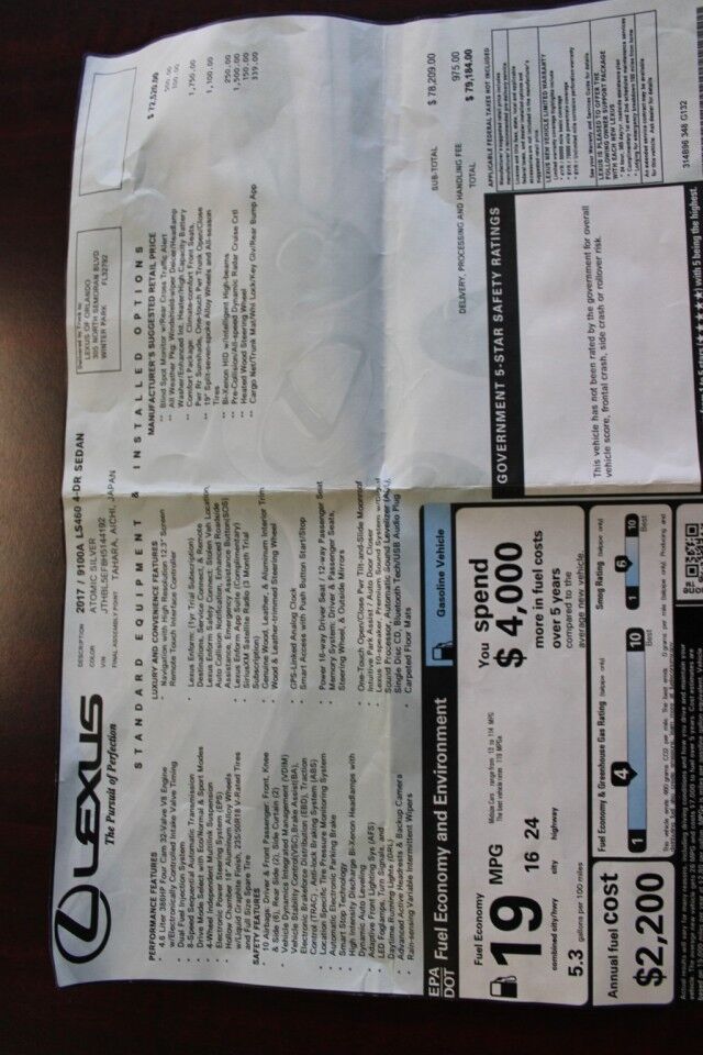 2017 Lexus LS 460 Melbourne FL