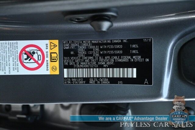 2017 Lexus RX 350 AWD / Premium & Cold Weather Pkg / Heated & Cooled Leather Seats / Heated Steering / Pano Sunroof / NAV / HUD / 360 Cam / Lane Watch & Blind Spot Alert / Block Heater / Mark Levinson Premium Audio / Low Miles Anchorage AK