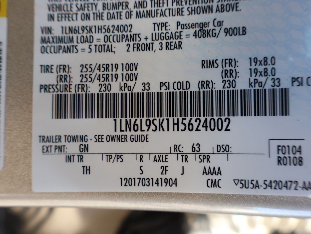 2017 Lincoln Continental Select San Clemente CA