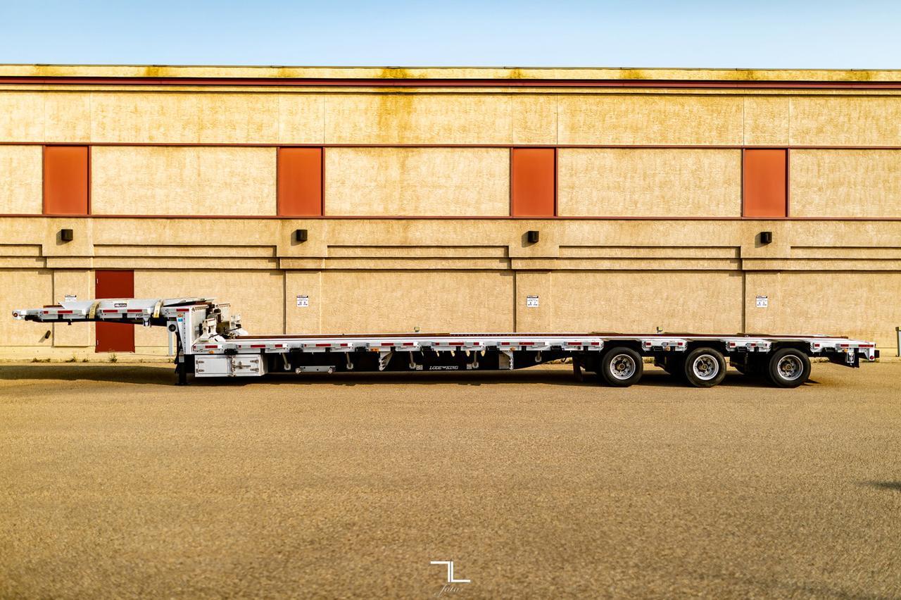 2017 Lode King 53 FT Aluminum/Steel Combo Double Step Flat Deck Trailer Red Deer AB