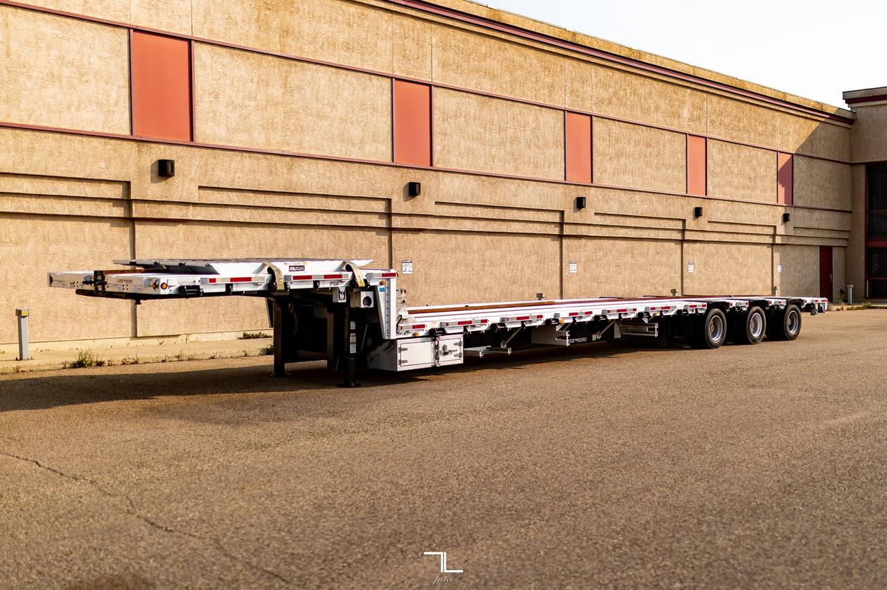 2017 Lode King 53 FT Aluminum/Steel Combo Double Step Flat Deck Trailer Red Deer AB