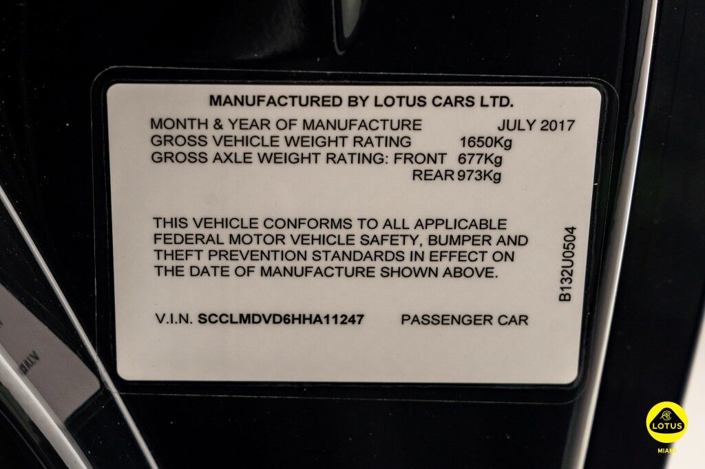 2017 Lotus Evora Sport 410 North Miami Beach FL