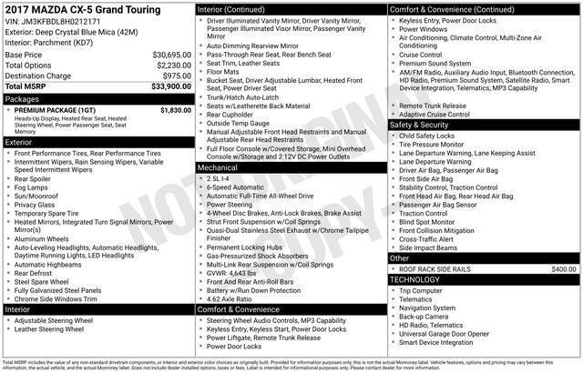 2017 MAZDA CX-5 Grand Touring Raleigh NC