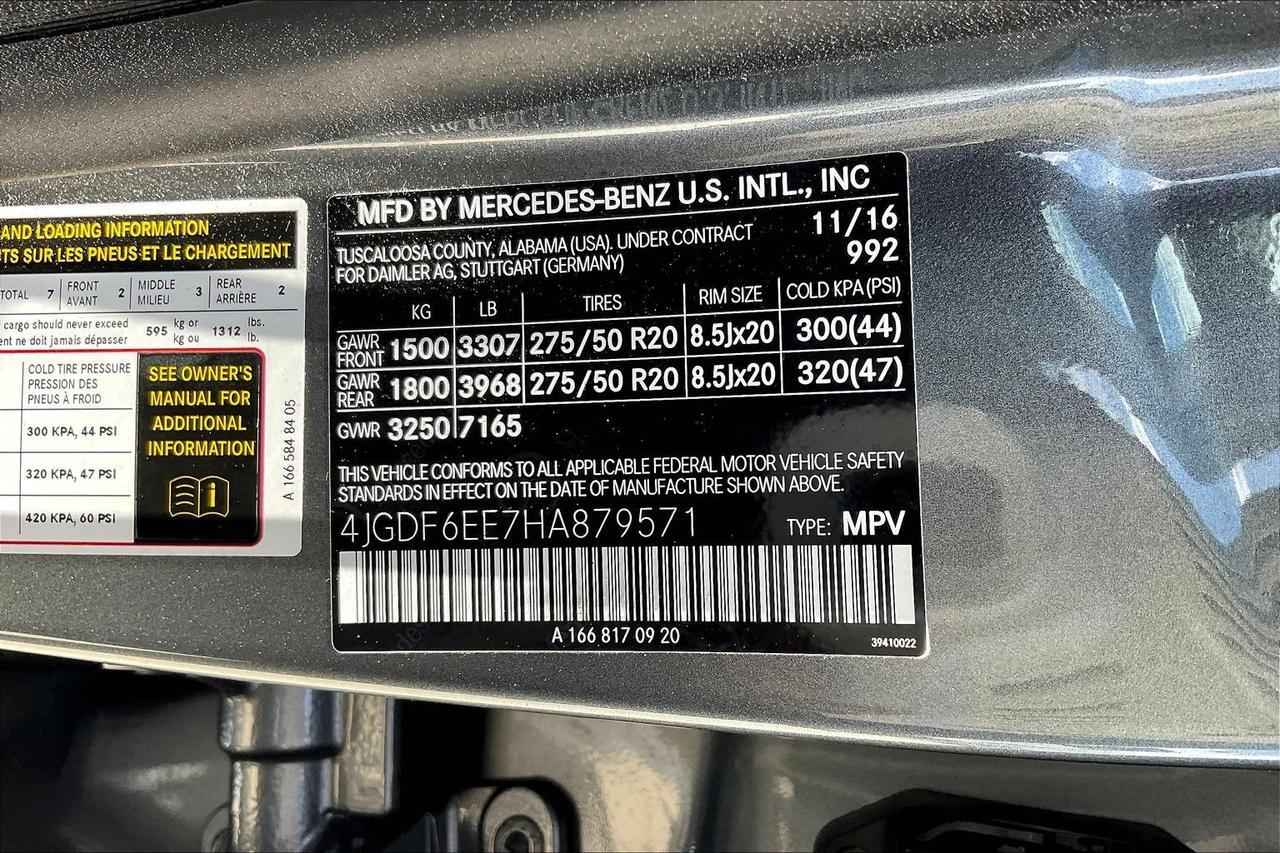 2017 MERCEDES-BENZ GLS 450 4MATIC GRAY at G Motors