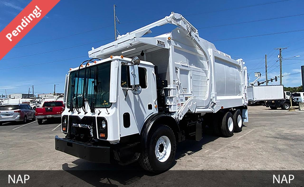 2017 Mack MRU613 40 Yard New way Front Loader Garbage Truck Tampa FL