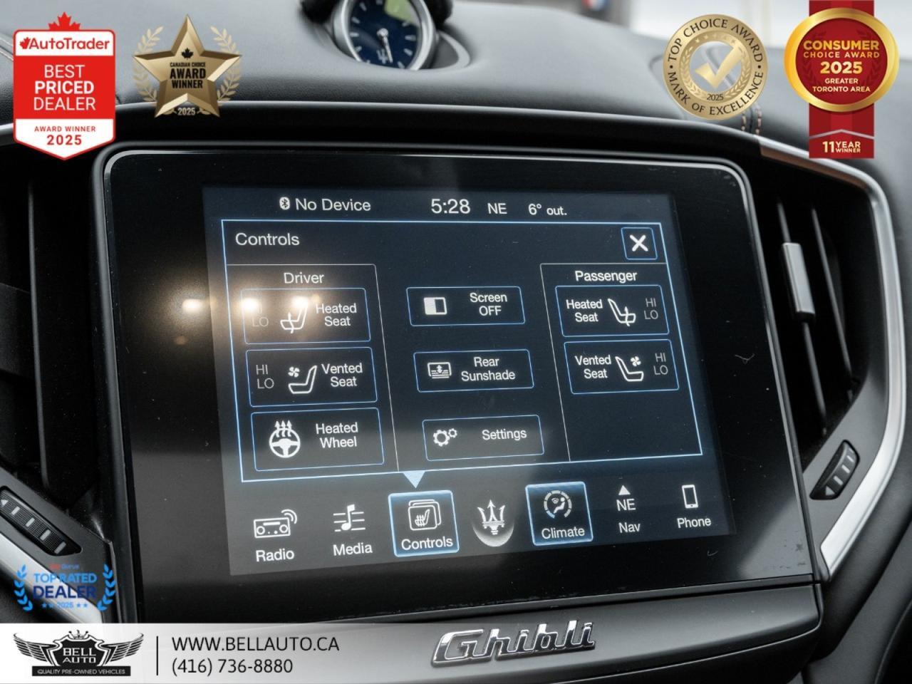 2017 Maserati Ghibli S Q4 | NAVI | B.CAM | HARMAN | SUNROOF | NOACCIDENT Toronto ON