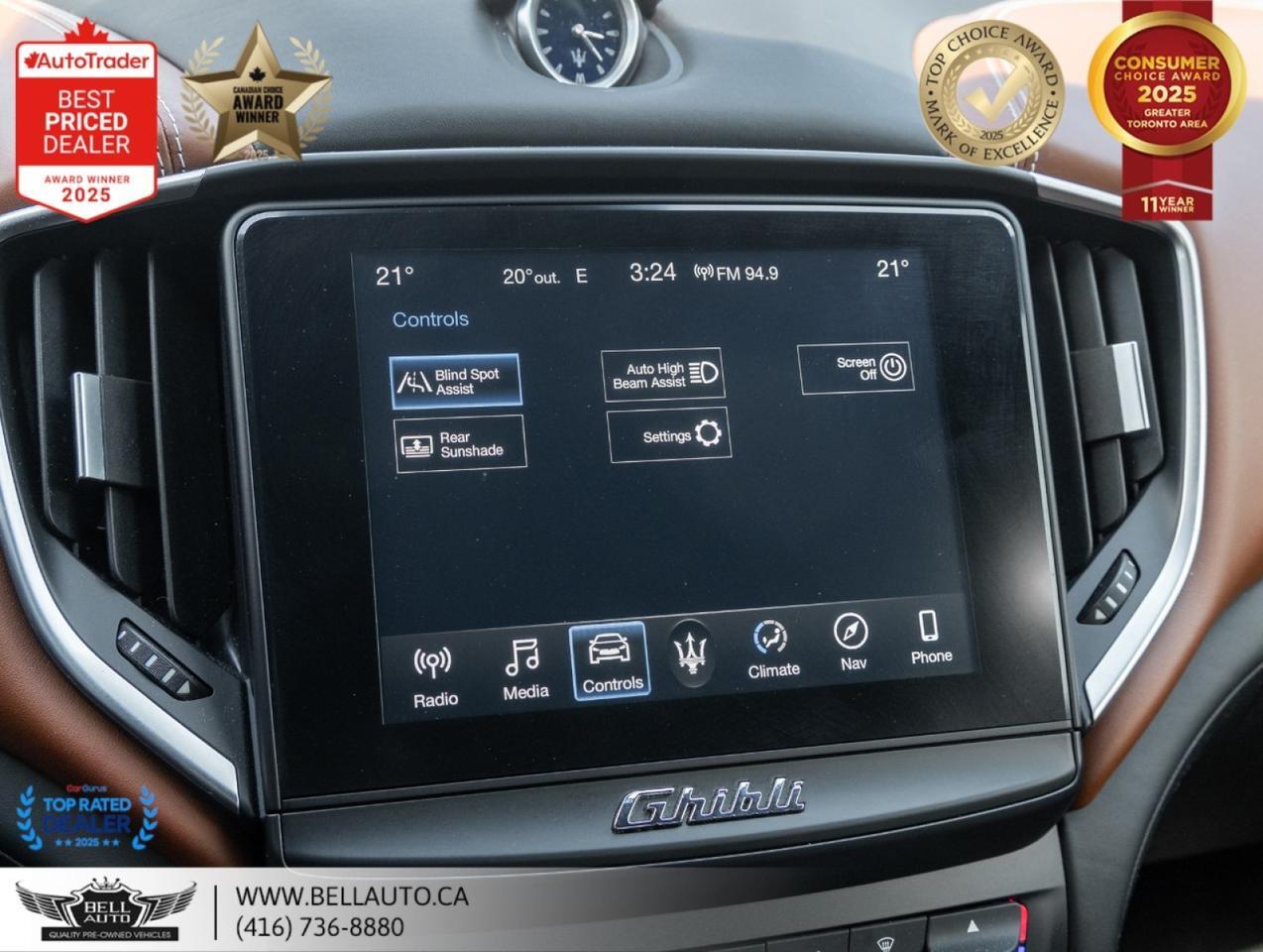 2017 Maserati Ghibli S Q4 | ZEGNA | NAVI | B.CAM | HARMAN | SUNROOF | NOACCIDENT Toronto ON