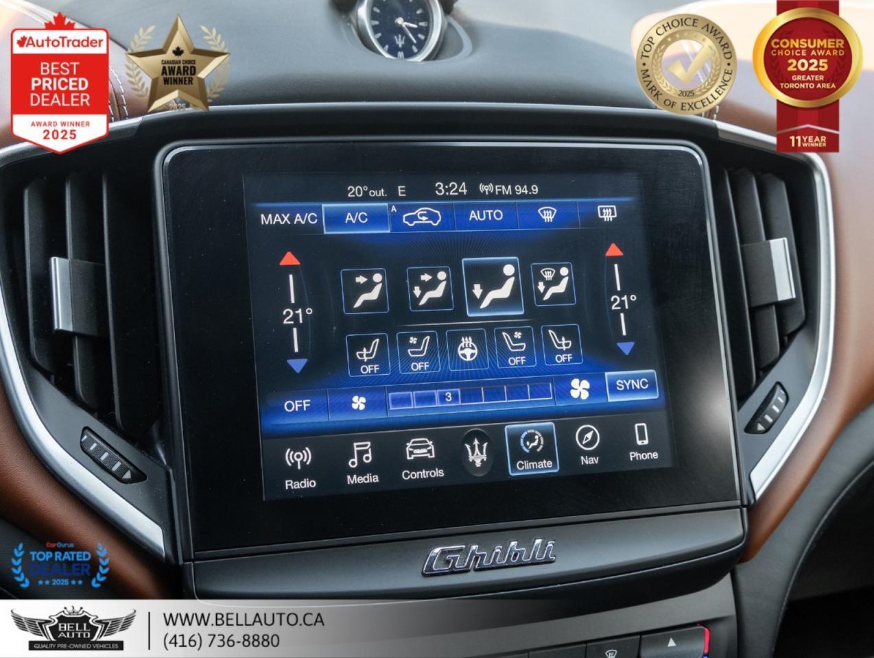 2017 Maserati Ghibli S Q4 | ZEGNA | NAVI | B.CAM | HARMAN | SUNROOF | NOACCIDENT Toronto ON