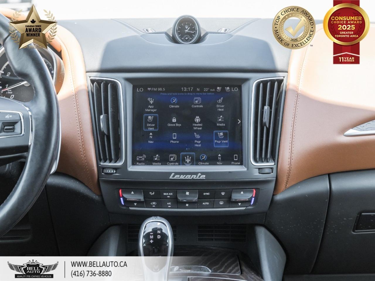 2017 Maserati Levante | 20"LEVANTE NEREO WHEELS | PANORAMIC ROOF | HARMAN KARDON | XENON HEADLIGHTS | POWER & MEMORY SEATS Toronto ON