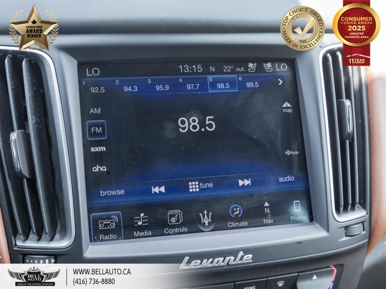 2017 Maserati Levante | 20"LEVANTE NEREO WHEELS | PANORAMIC ROOF | HARMAN KARDON | XENON HEADLIGHTS | POWER & MEMORY SEATS Toronto ON