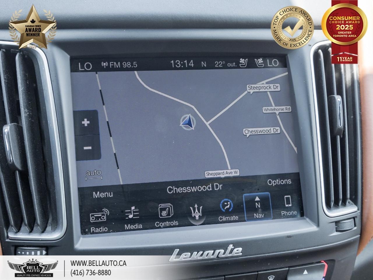 2017 Maserati Levante | NAVI | 360CAM | PANO | HARMAN | 20RIMS | NOACCIDENT Toronto ON