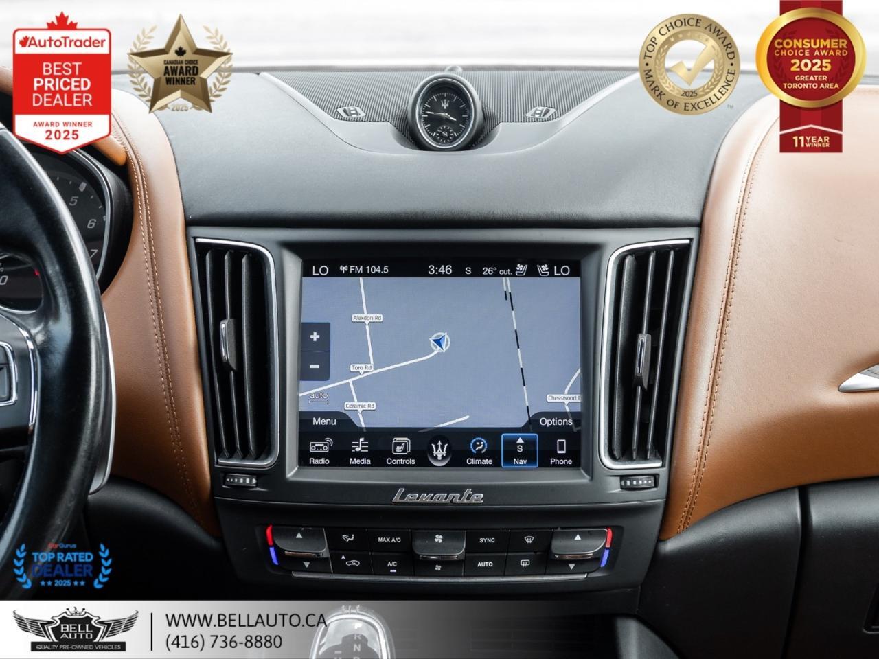 2017 Maserati Levante 3.0L PANOROOF B.CAM MMRYSEAT NOACCIDENT Toronto ON