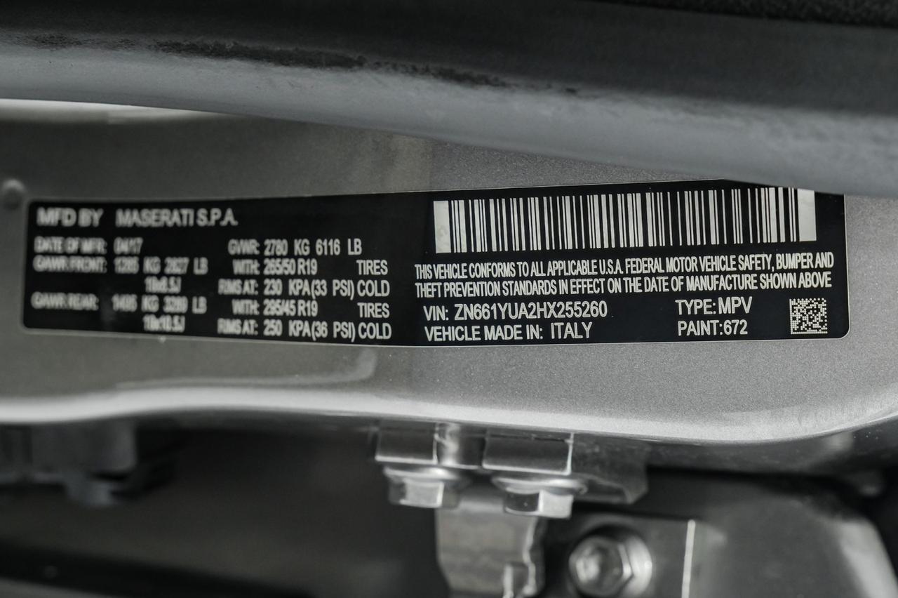 2017 Maserati Levante SQ4 AWD BLIND SPOT ASSIST NAVIGATION PANORAMA LEATHER REAR CAMERA KEYLESS START Carrollton TX