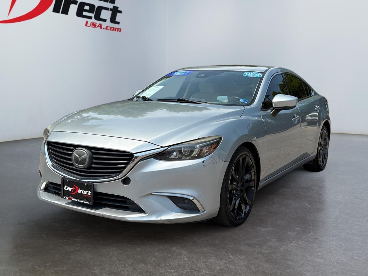 2017 Mazda Mazda6 Grand Touring, SUNROOF, SPORT DRIVE MODE, PADDLE SHIFTERS, HEADS UP DISPLAY, BACKUP CAMERA WITH PARKING SENSORS, HEATED SEATS, BLIND SPOT ALERT, FORWARD COLLISION ALERT, LANE KEEP ASSIST, LOW MILES, CLEAN CARFAX, THIS SEDAN HAS IT ALL!