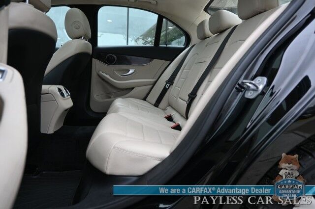 2017 Mercedes-Benz C 300 / AWD / Premium Pkg / Power & Heated Leather Seats / Navigation / Panoramic Sunroof / Blind Spot Alert / Bluetooth / Back Up Camera / Cruise Control / Keyless Entry / 31 MPG / Only 62K Miles Anchorage AK